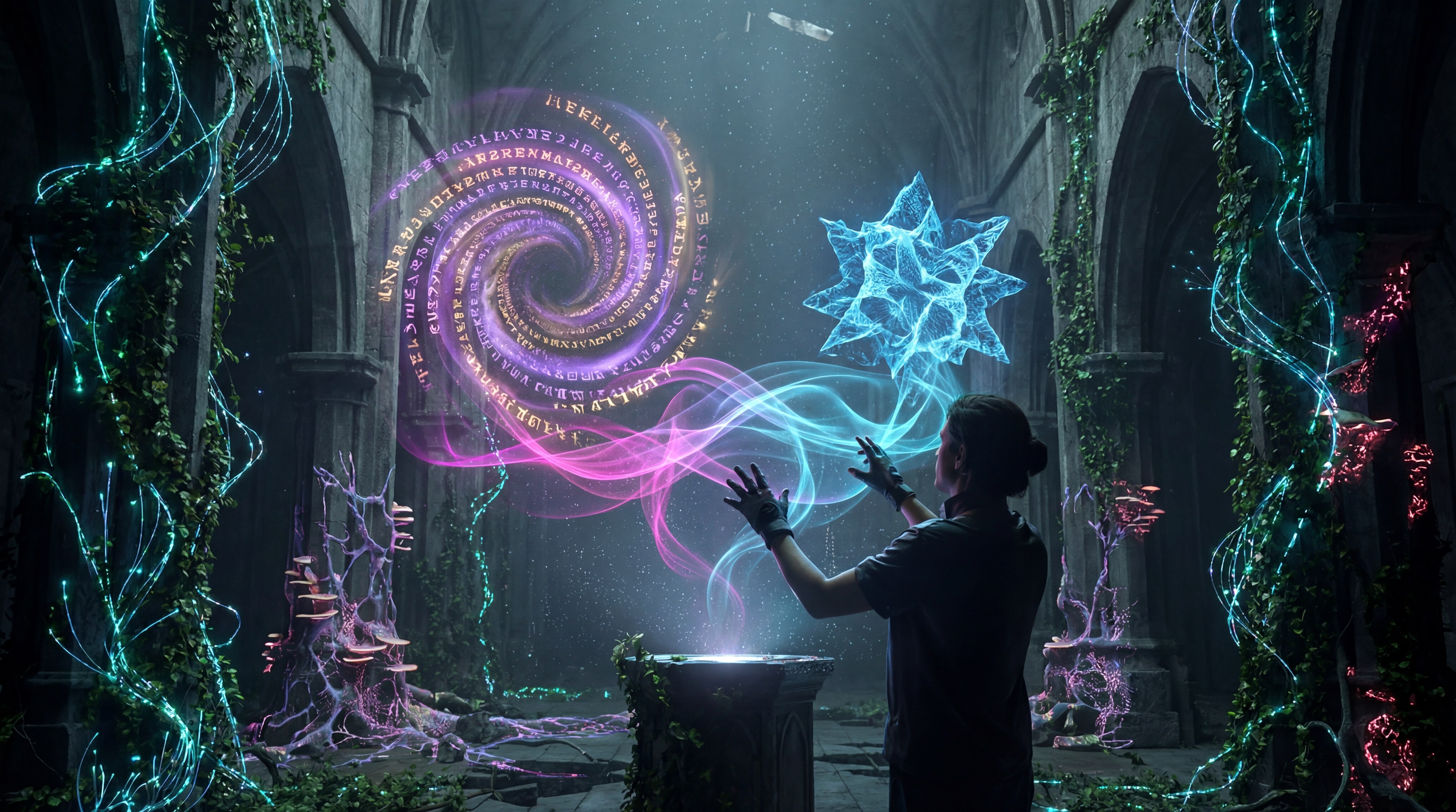 Grimes interface — mystic portal