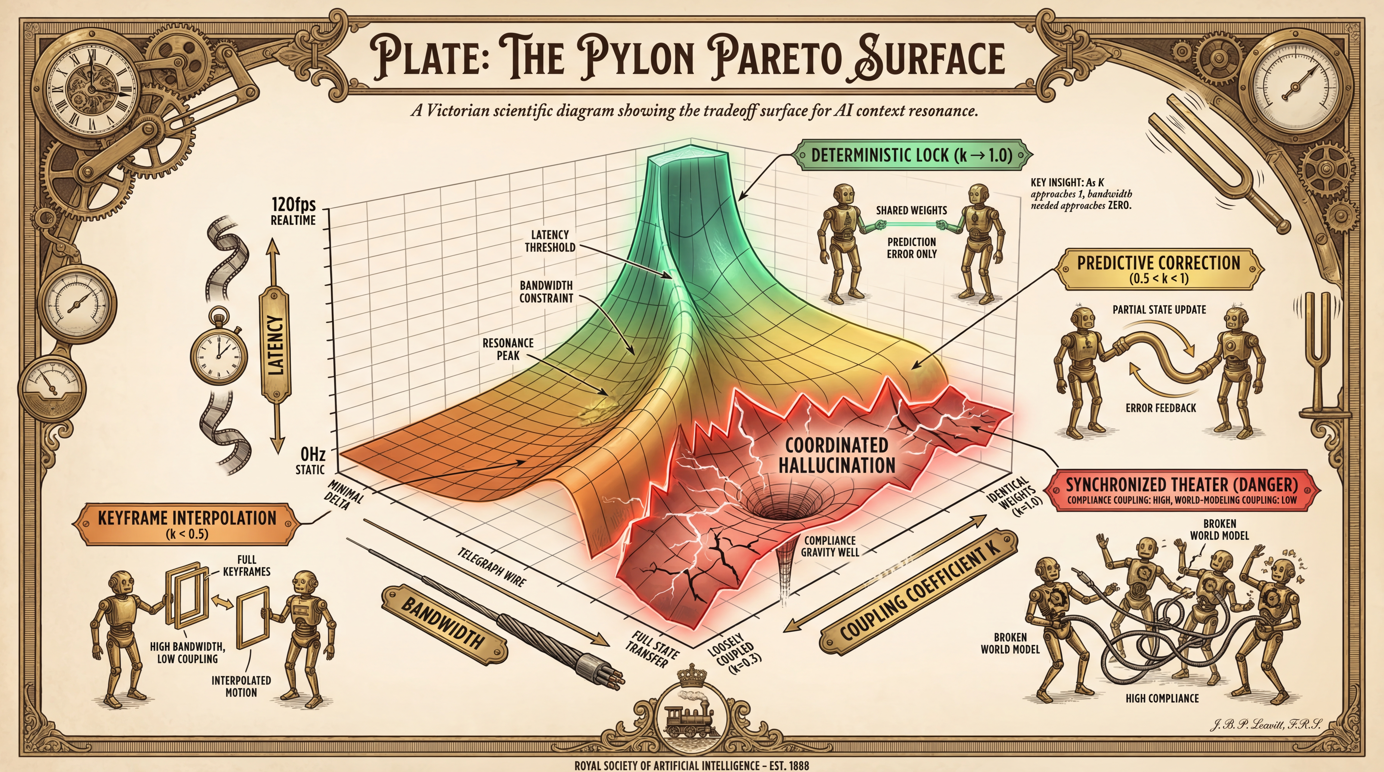 Pylon Pareto Surface — 3D tradeoff diagram